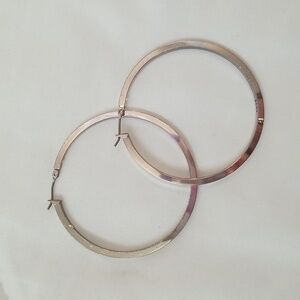 DKNY Silver Hoop Earrings
